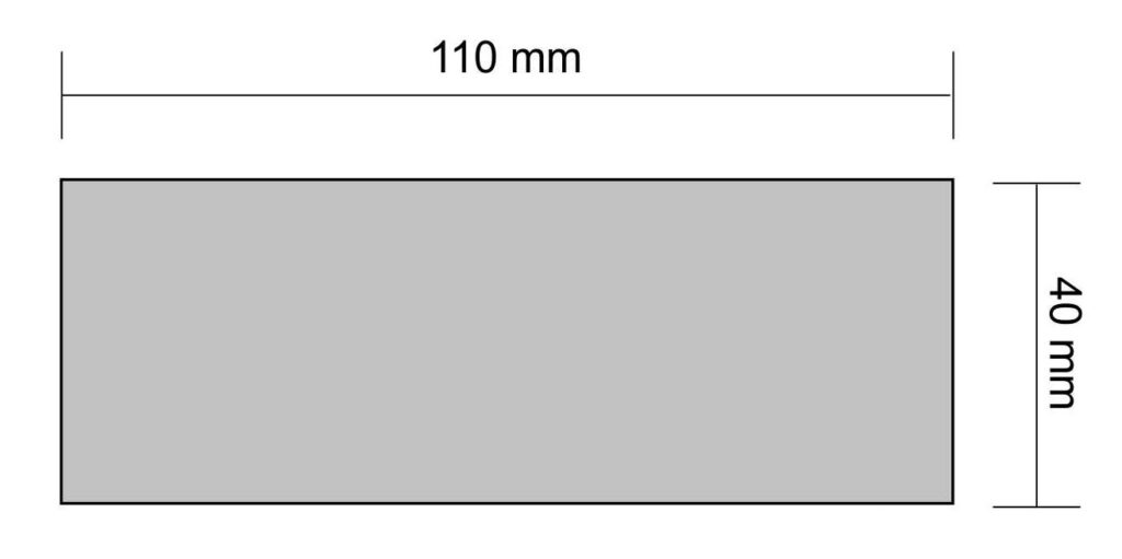 Dimenzije 450 g cetvrtasta