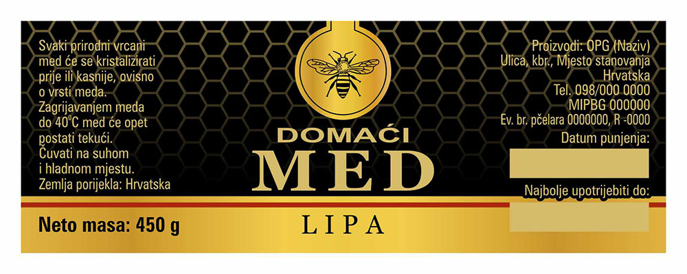 Gold black - Cetvrtasta 450 g - Lipa Gold black - Cetvrtasta 450 g - Lipa