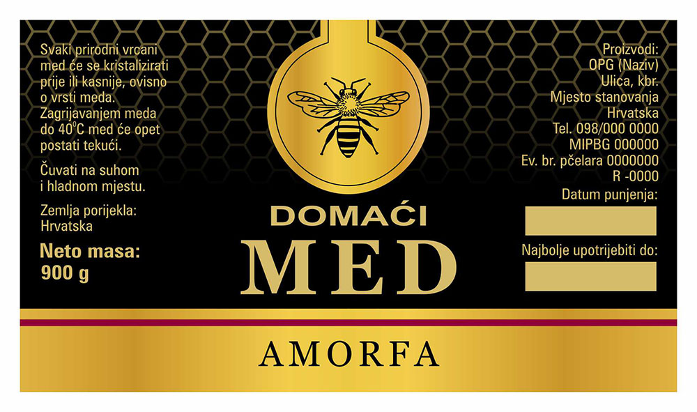 Gold black - Cetvrtasta 900 g - Amorfa