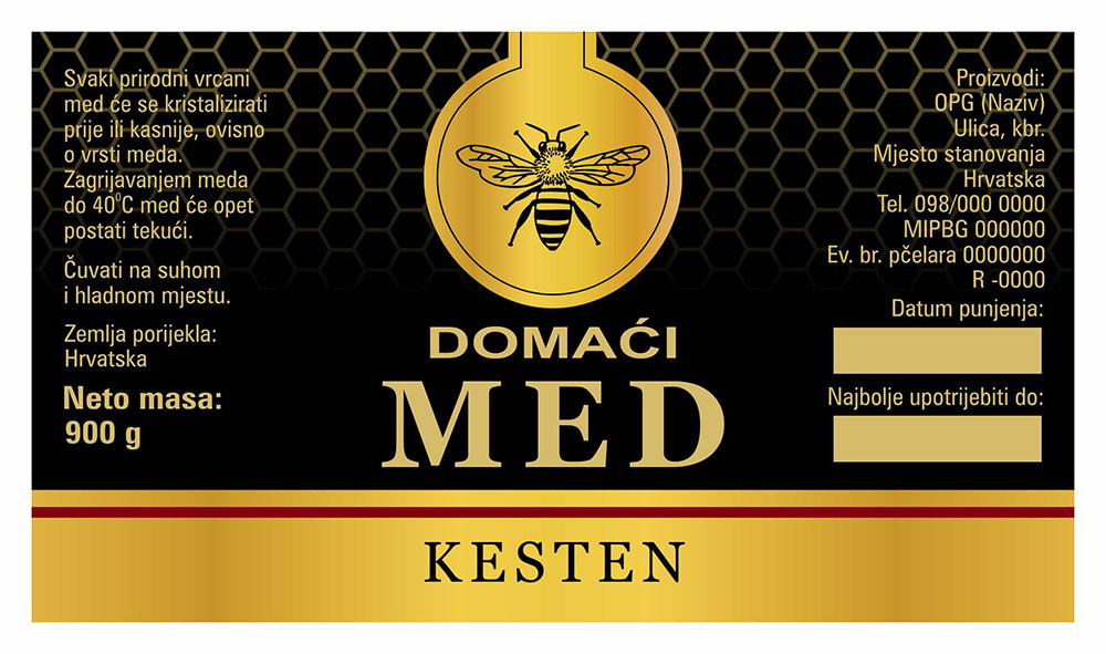 Gold black - Cetvrtasta 900 g - Kesten