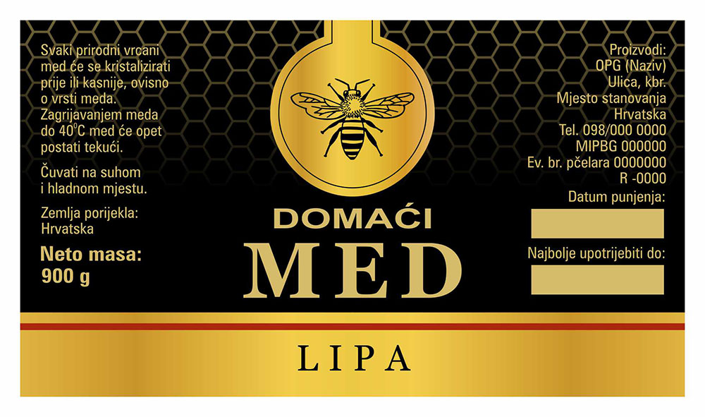 Gold black - Cetvrtasta 900 g - Lipa