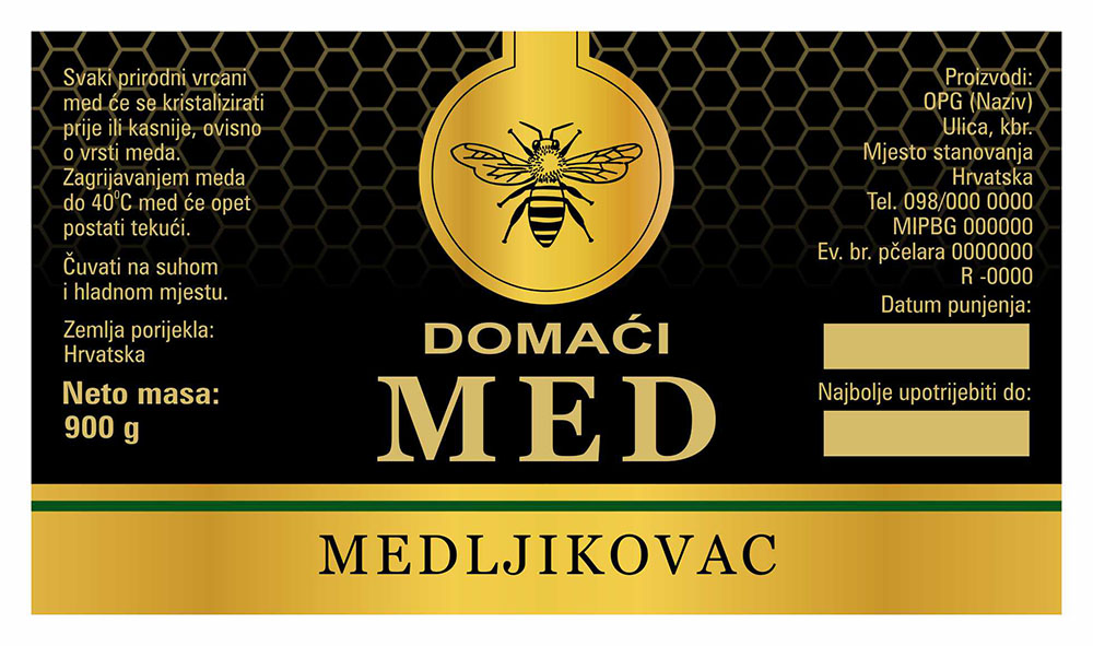 Gold black - Cetvrtasta 900 g - Medljikovac