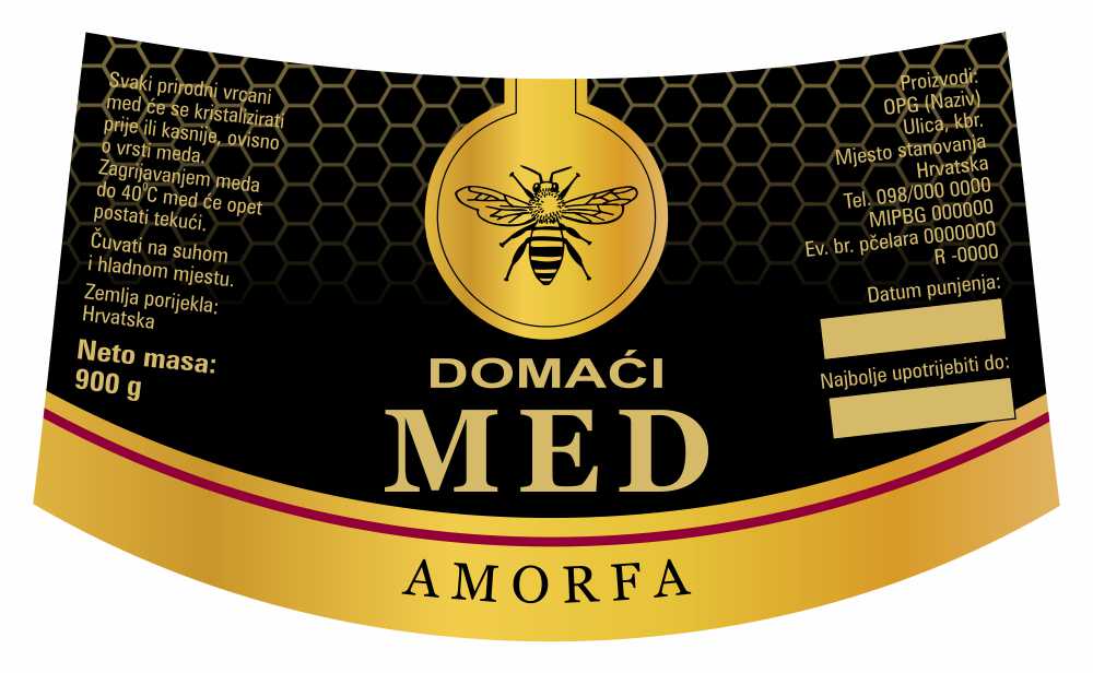 Gold black - Nacionalna ricana 900 g - Amorfa