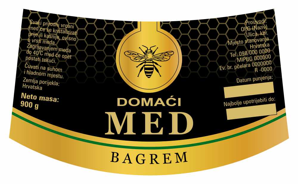 Gold black - Nacionalna ricana 900 g - Bagrem