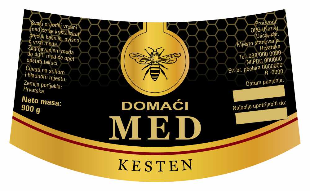 Gold black - Nacionalna ricana 900 g - Kesten