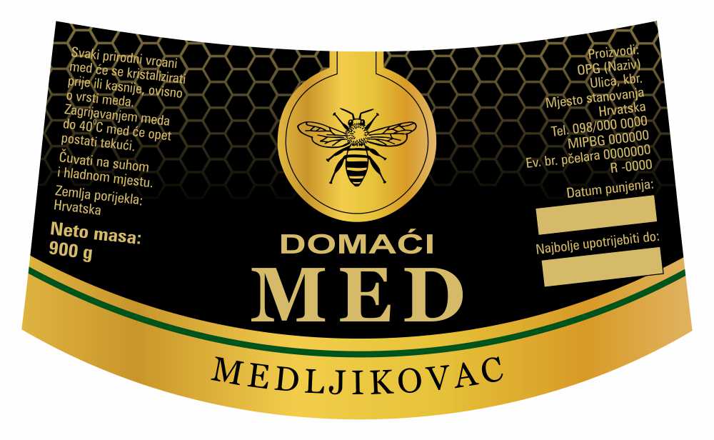 Gold black - Nacionalna ricana 900 g - Medljikovac