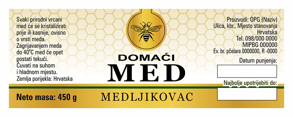 Gold white - Cetvrtasta 450 g - Medljikovac Gold white - Cetvrtasta 450 g - Medljikovac