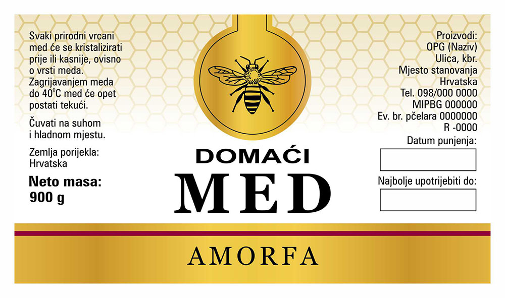 Gold white - Cetvrtasta 900 g - Amorfa