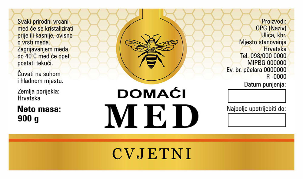 Gold white - Cetvrtasta 900 g - Cvjetni