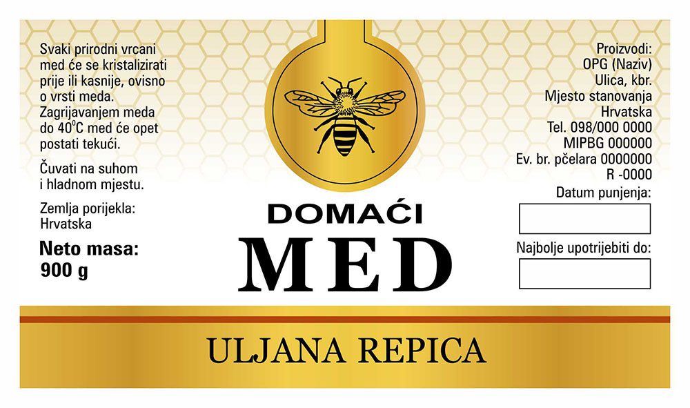 Gold white - Cetvrtasta 900 g - Uljana repica