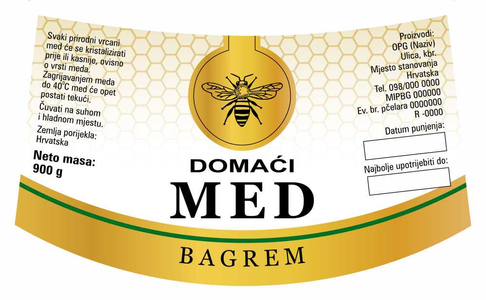 Gold white - Nacionalna ricana 900 g - Bagrem