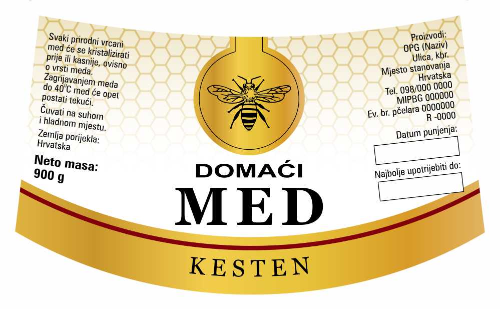 Gold white - Nacionalna ricana 900 g - Kesten