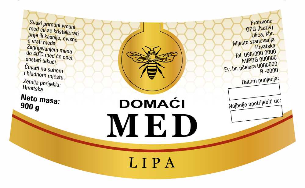 Gold white - Nacionalna ricana 900 g - Lipa