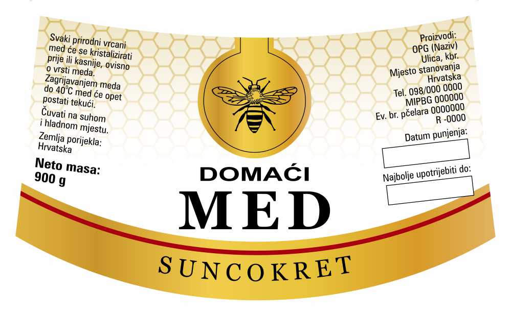 Gold white - Nacionalna ricana 900 g - Suncokret