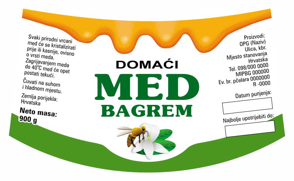 LIquid - Nacionalna ricana 900 g - Bagrem