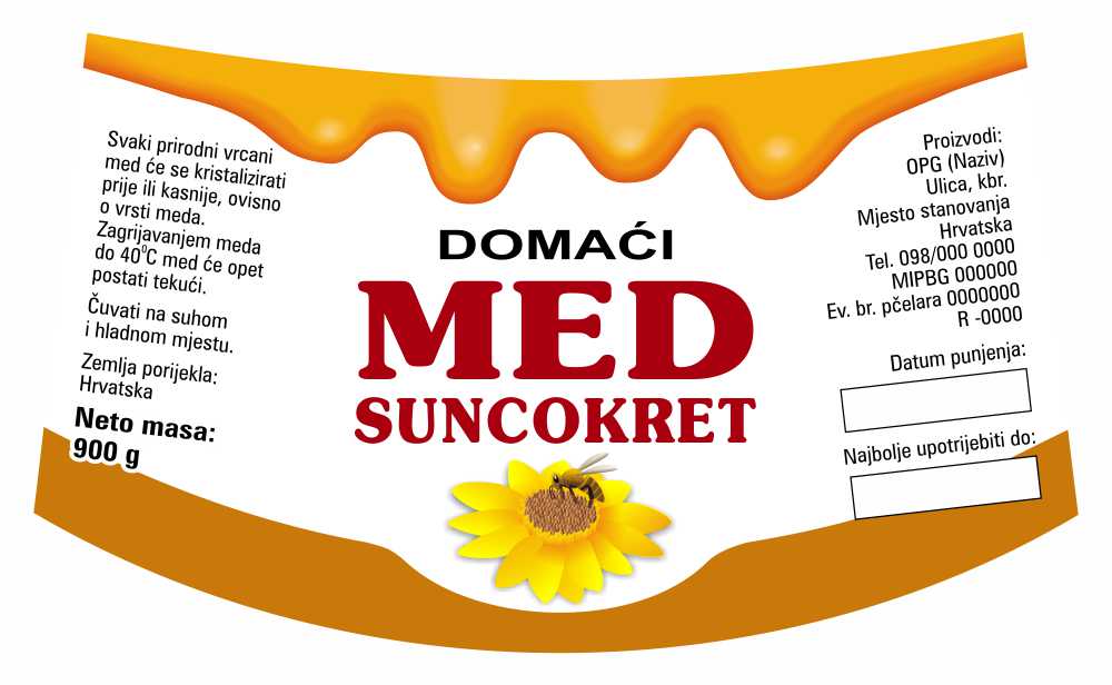 LIquid - Nacionalna ricana 900 g - Suncokret