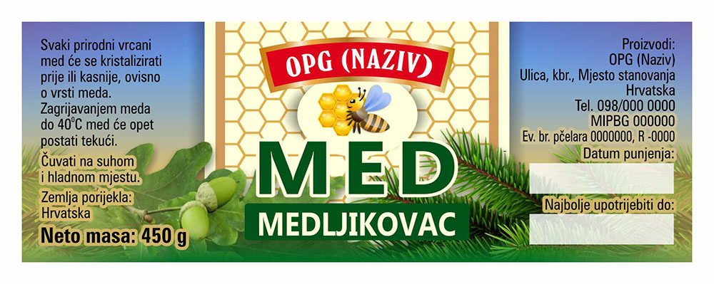 Nature 01 - Cetvrtasta 450 g - Medljikovac