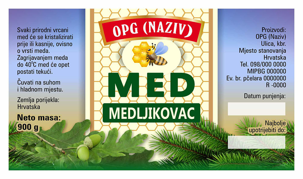 Nature 01 - Cetvrtasta 900 g - Medljikovac