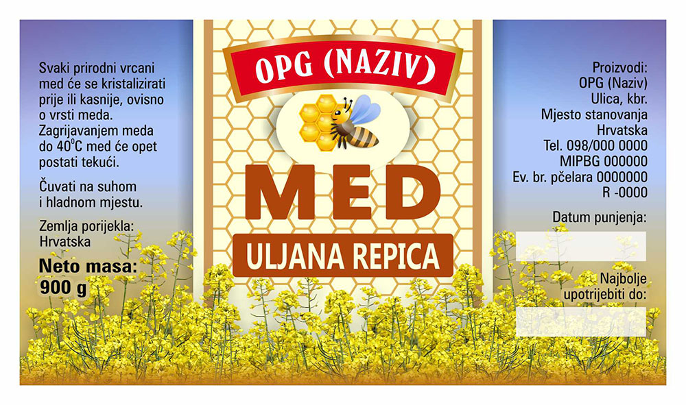Nature 01 - Cetvrtasta 900 g - Uljana repica