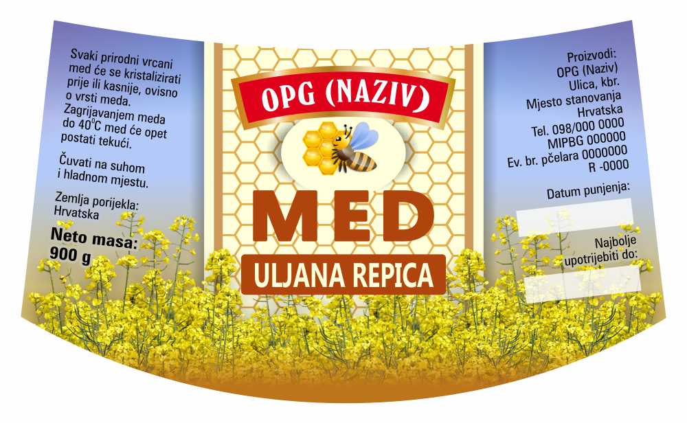 Nature 01 - Nacionalna ricana 900 g - Uljana repica
