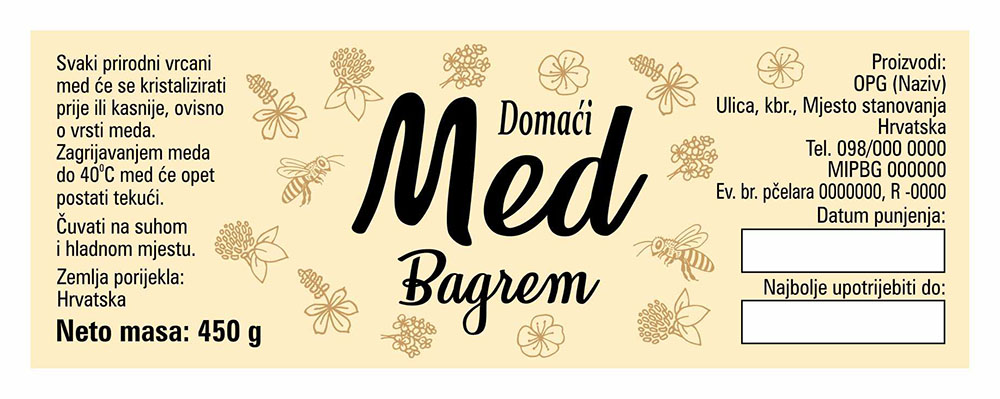 Sepia mono - Cetvrtasta 450 g - Bagrem