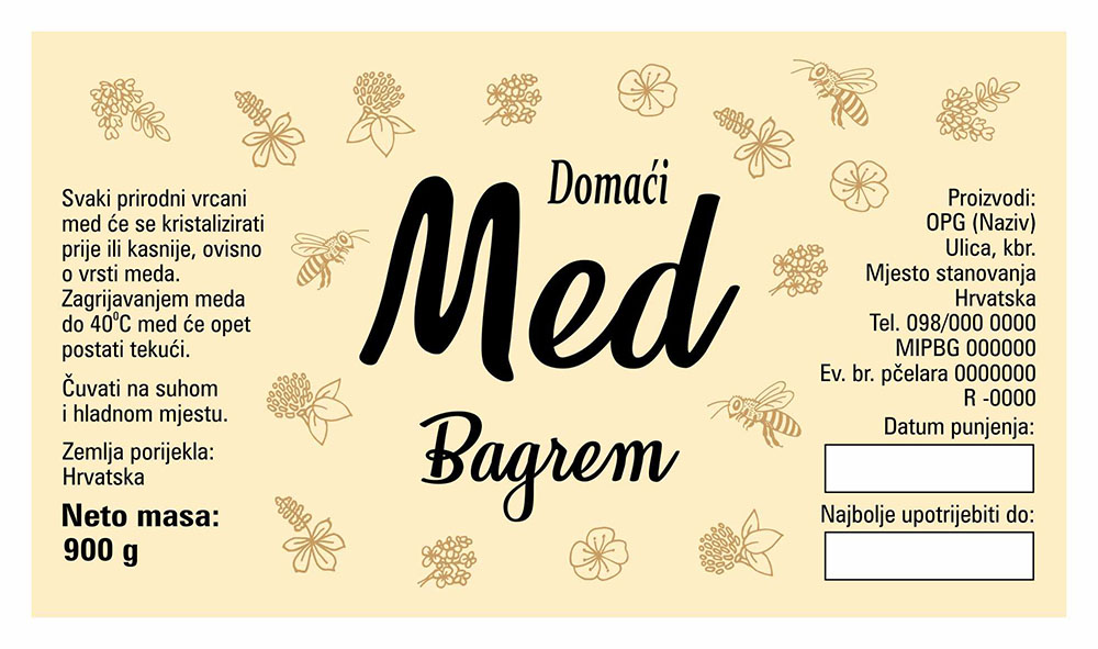 Sepia mono - Cetvrtasta 900 g - Bagrem