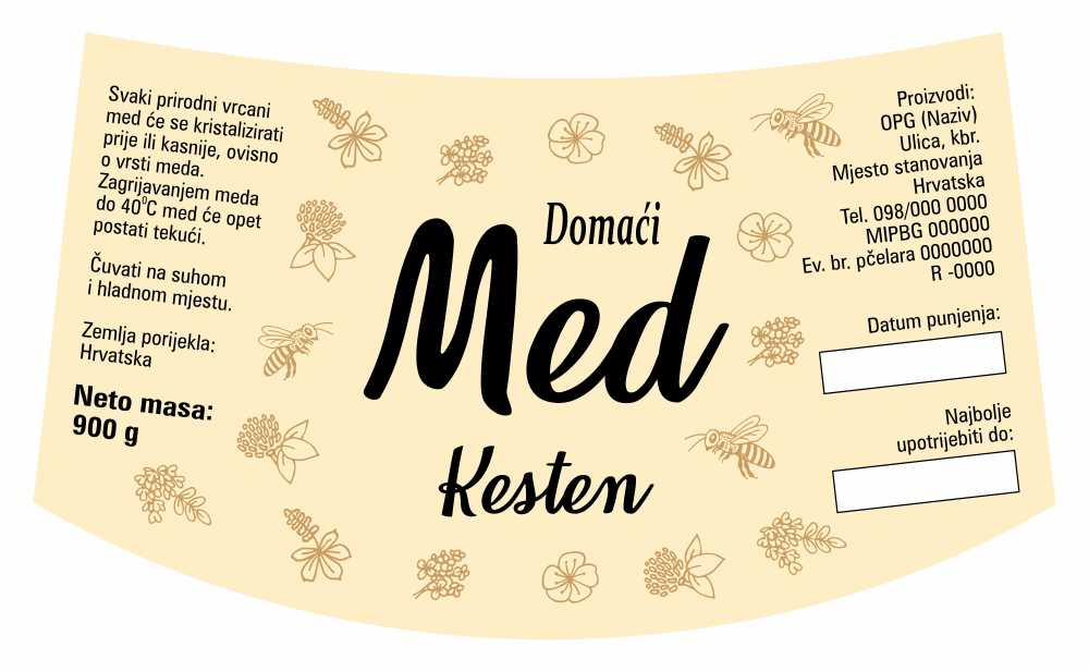 Sepia mono - Nacionalna ricana 900 g - Kesten